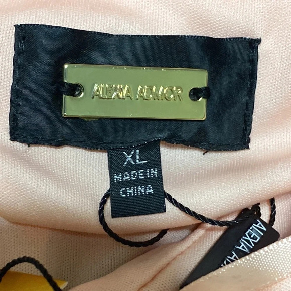 Alexia Ardmor NEW Color Block Pink/Burgundy Midi Sheath Dress Size XL - Picture 10 of 12